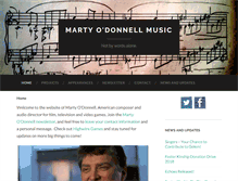 Tablet Screenshot of martyodonnellmusic.com